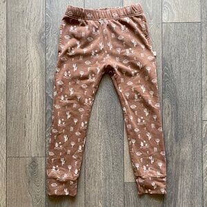 Jax and Lennon Bamboo Fleece Cactus Joggers 3/4